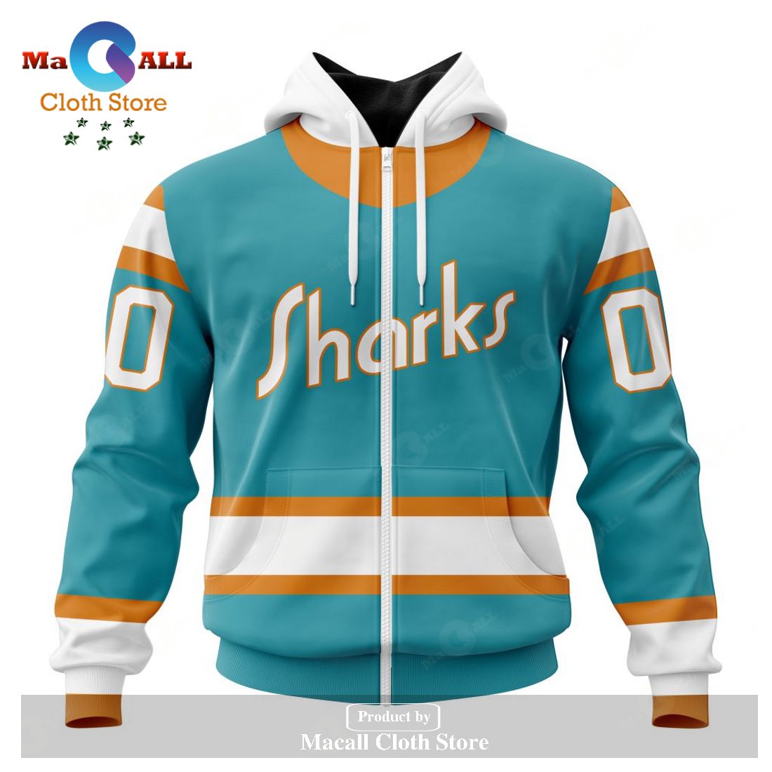 Personalized NHL San Jose Sharks Special Reverse Retro Redesign Hoodie Sweatshirt 3D LIMITED EDITION