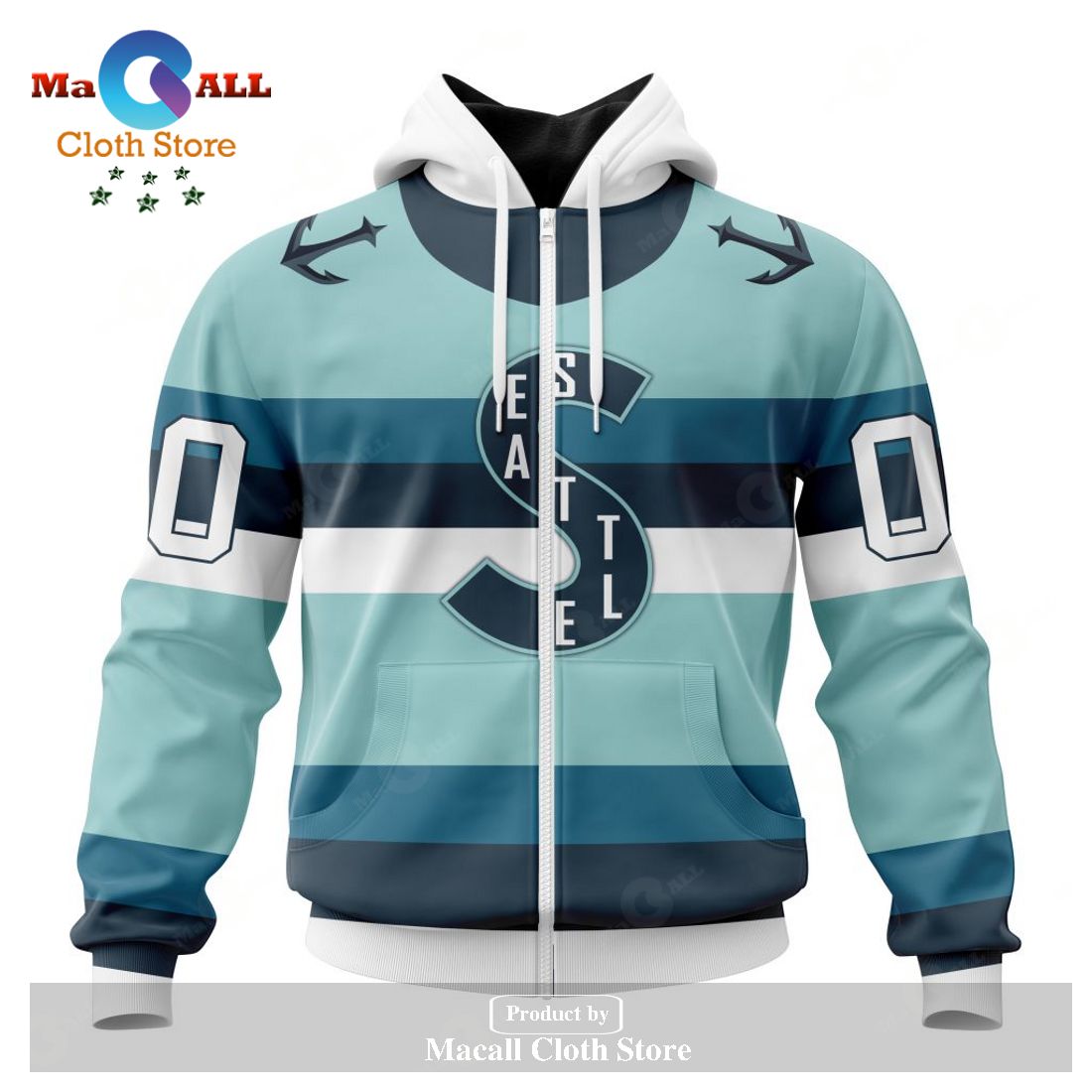 Personalized NHL Seattle Kraken Special Reverse Retro Redesign Hoodie Sweatshirt 3D LIMITED EDITION