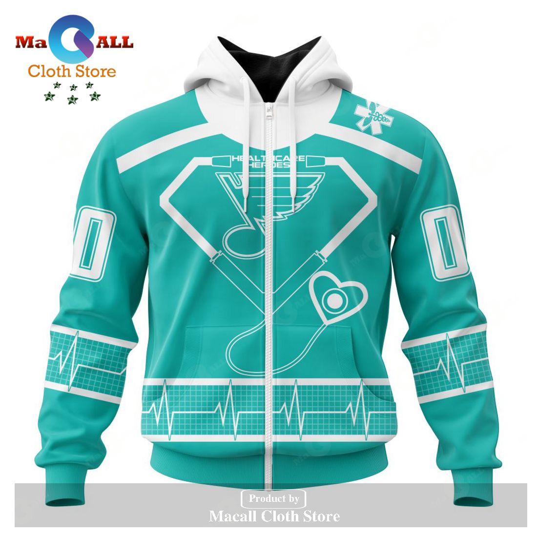 Personalized NHL St. Louis Blues Special Design Honoring Healthcare Heroes Hoodie Sweatshirt 3D LIMITED EDITION