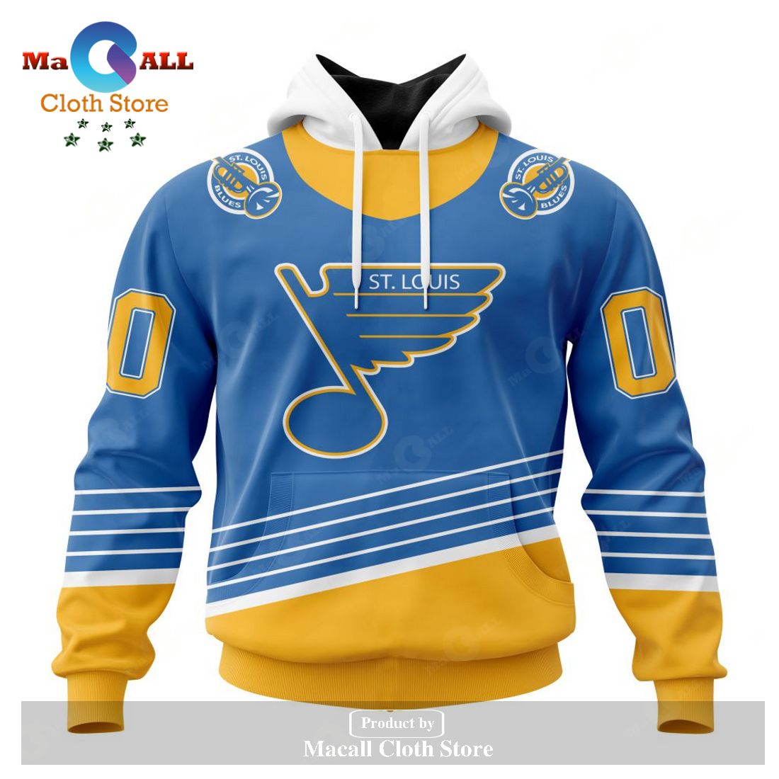 Personalized NHL St. Louis Blues Special Reverse Retro Redesign Hoodie Sweatshirt 3D LIMITED EDITION