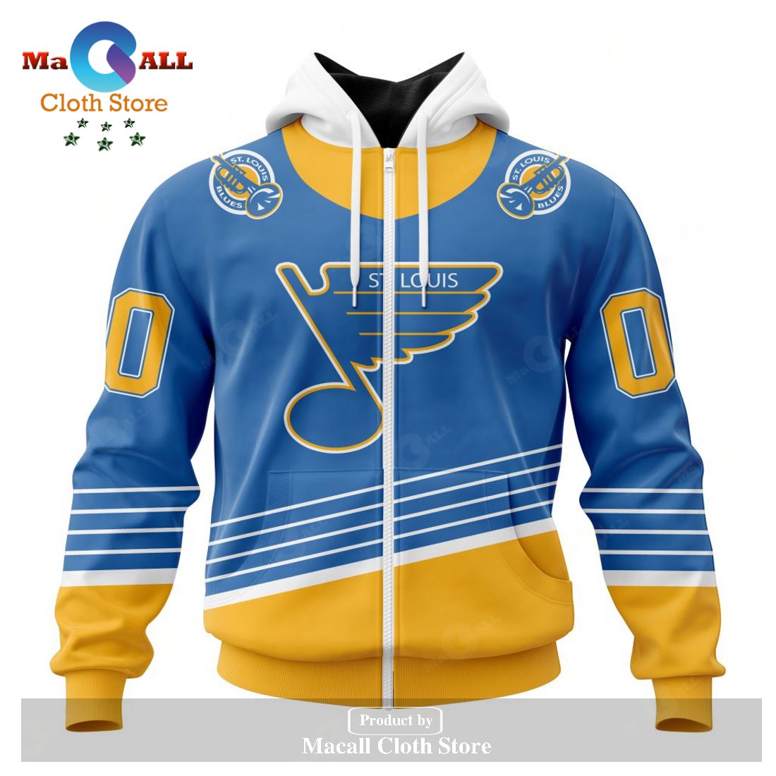 Personalized NHL St. Louis Blues Special Reverse Retro Redesign Hoodie Sweatshirt 3D LIMITED EDITION