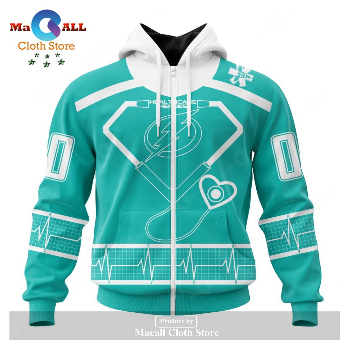 Personalized NHL Tampa Bay Lightning Special Design Honoring Healthcare Heroes Hoodie Sweatshirt 3D LIMITED EDITION