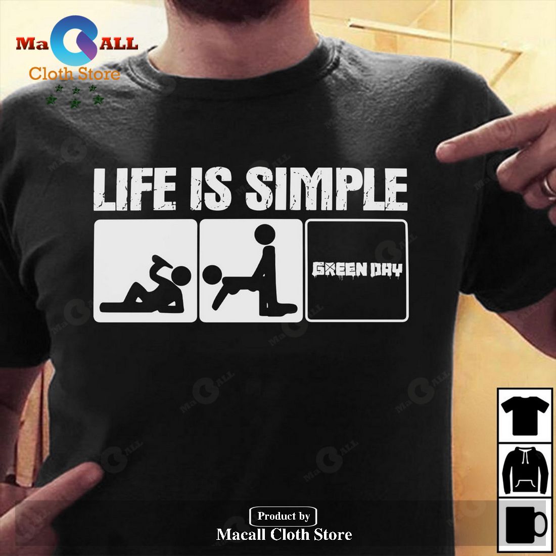 Green Day Simple Life Unisex Classic T-Shirt Hoodie Sweatshirt Green Day Simple Life Unisex Classic T-Shirt Hoodie Sweatshirt