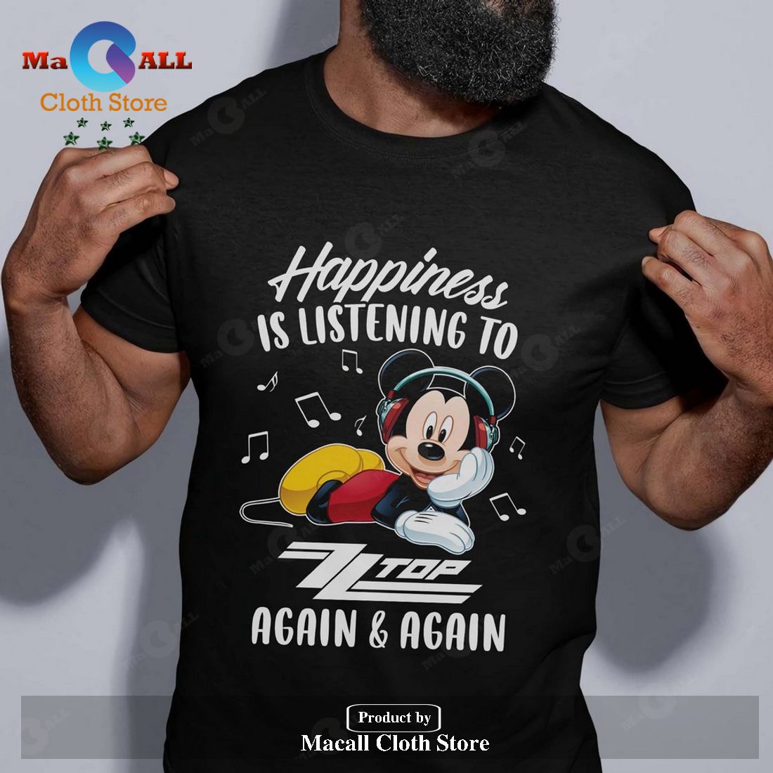 Happiness is listening to ZZ Top again and again Unisex Classic T-Shirt Hoodie Sweatshirt Happiness is listening to ZZ Top again and again Unisex Classic T-Shirt Hoodie Sweatshirt