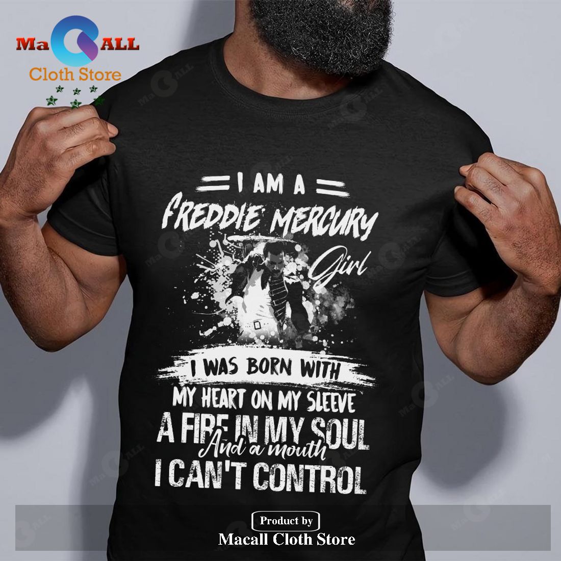 I am a Freddie Mercury girl Unisex Classic T-Shirt Hoodie Sweatshirt I am a Freddie Mercury girl Unisex Classic T-Shirt Hoodie Sweatshirt