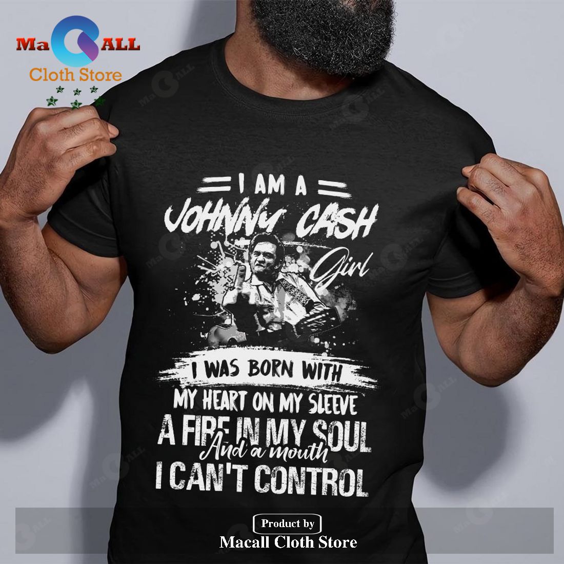 I am a Johnny Cash girl Unisex Classic T-Shirt Hoodie Sweatshirt I am a Johnny Cash girl Unisex Classic T-Shirt Hoodie Sweatshirt