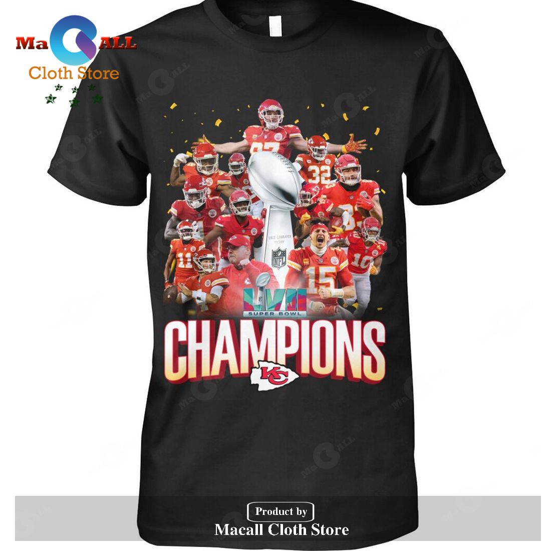 Kansas City Chiefs 2023 Champions Patrick Mahomes Super Bowl-Unisex T-Shirt Kansas City Chiefs 2023 Champions Patrick Mahomes Super Bowl-Unisex T-Shirt