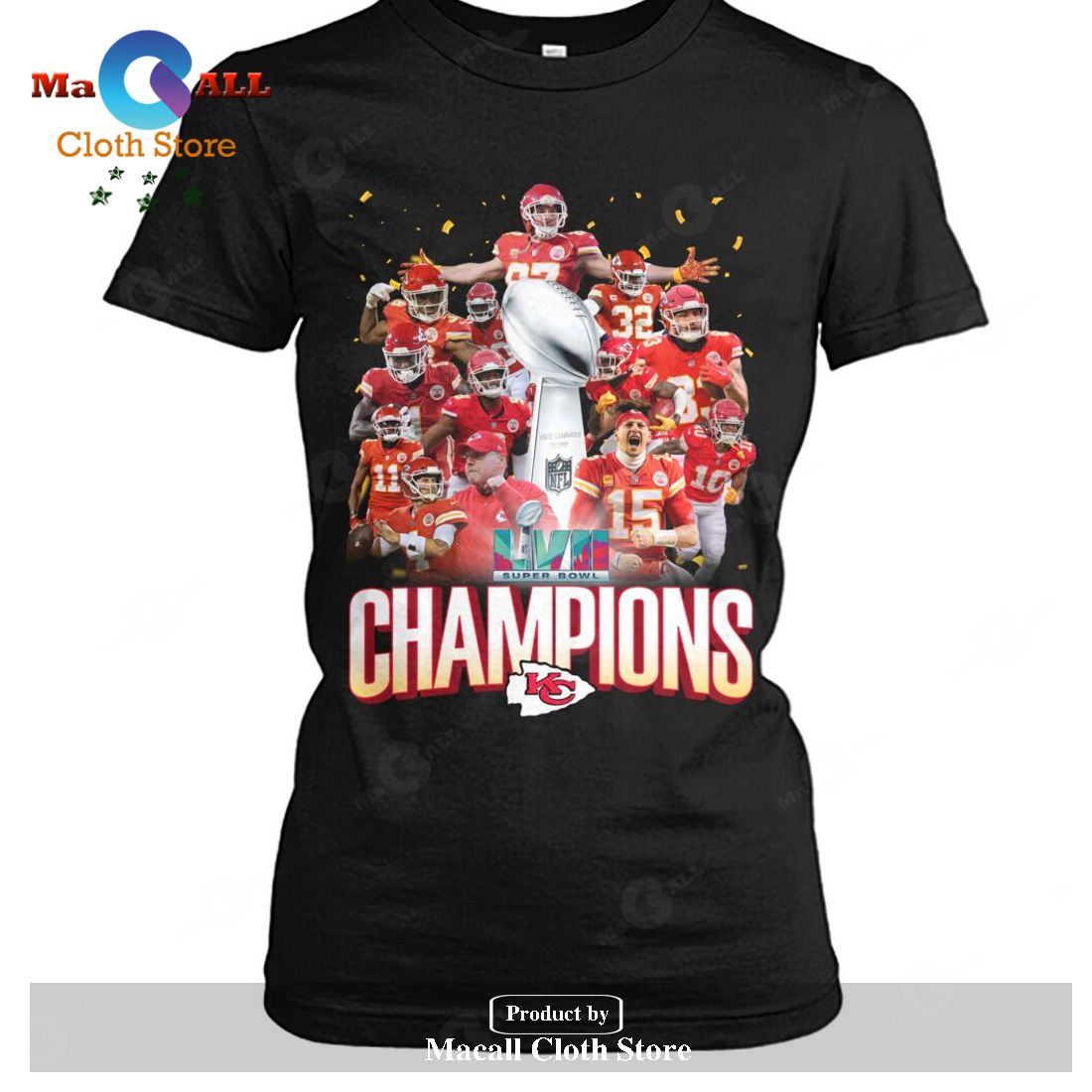 Kansas City Chiefs 2023 Champions Patrick Mahomes Super Bowl-Unisex T-Shirt Kansas City Chiefs 2023 Champions Patrick Mahomes Super Bowl-Unisex T-Shirt