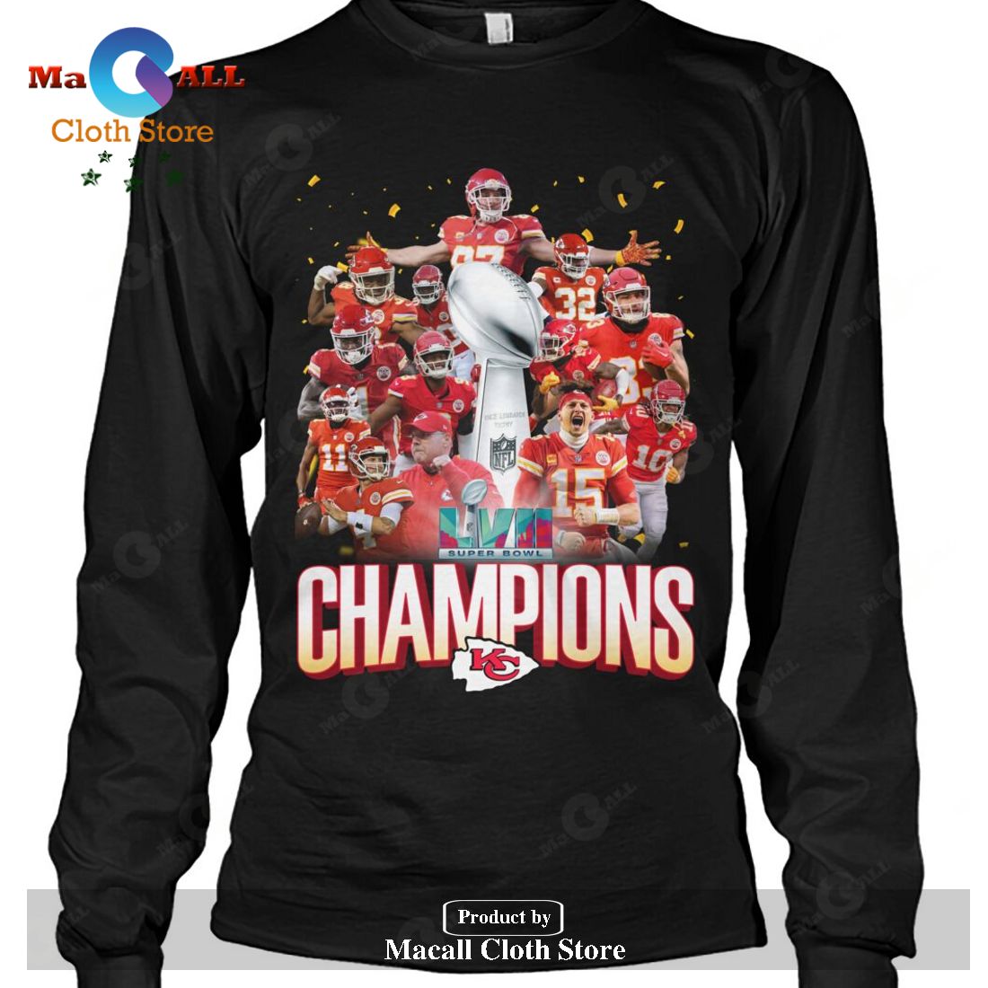 Kansas City Chiefs 2023 Champions Patrick Mahomes Super Bowl-Unisex T-Shirt Kansas City Chiefs 2023 Champions Patrick Mahomes Super Bowl-Unisex T-Shirt