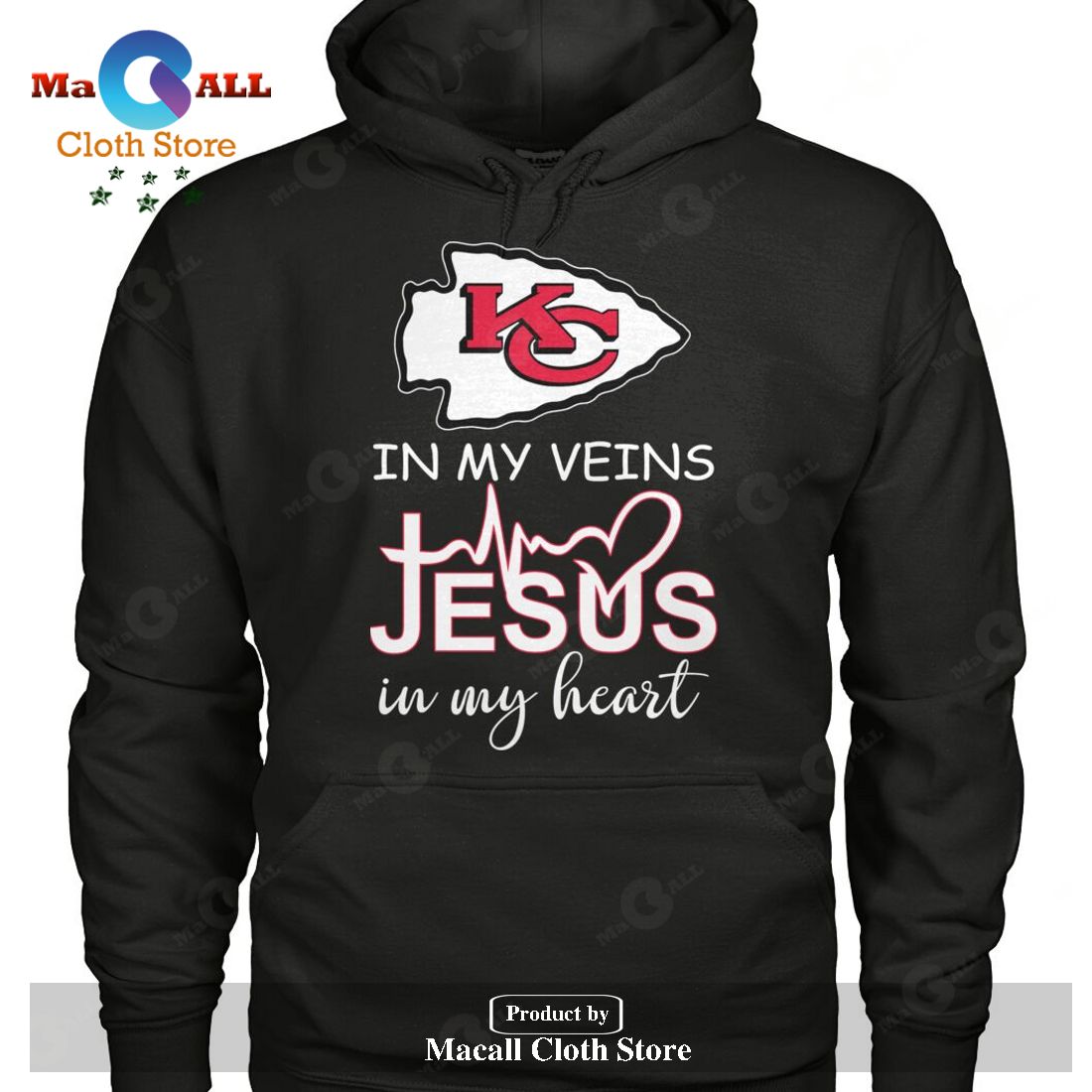 Kansas City Chiefs In My Veins Jesus In My Heart-Unisex-Unisex T-Shirt Kansas City Chiefs In My Veins Jesus In My Heart-Unisex-Unisex T-Shirt