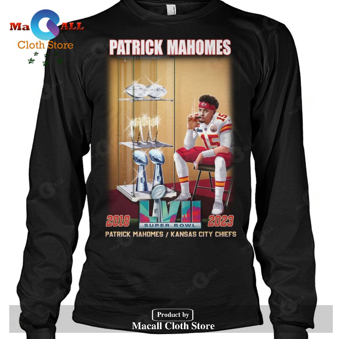 Kansas City Chiefs Patrick Mahomes Super Bowl LVII 2018-2023 Champs-Unisex T-Shirt Kansas City Chiefs Patrick Mahomes Super Bowl LVII 2018-2023 Champs-Unisex T-Shirt