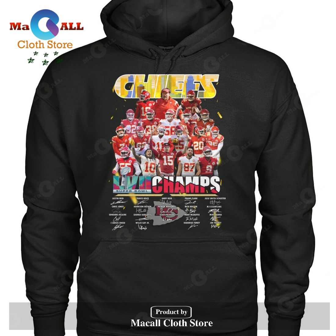 Kansas City Chiefs Patrick Mahomes Super Bowl LVII 2023 Champs Signatures-Unisex T-Shirt Kansas City Chiefs Patrick Mahomes Super Bowl LVII 2023 Champs Signatures-Unisex T-Shirt
