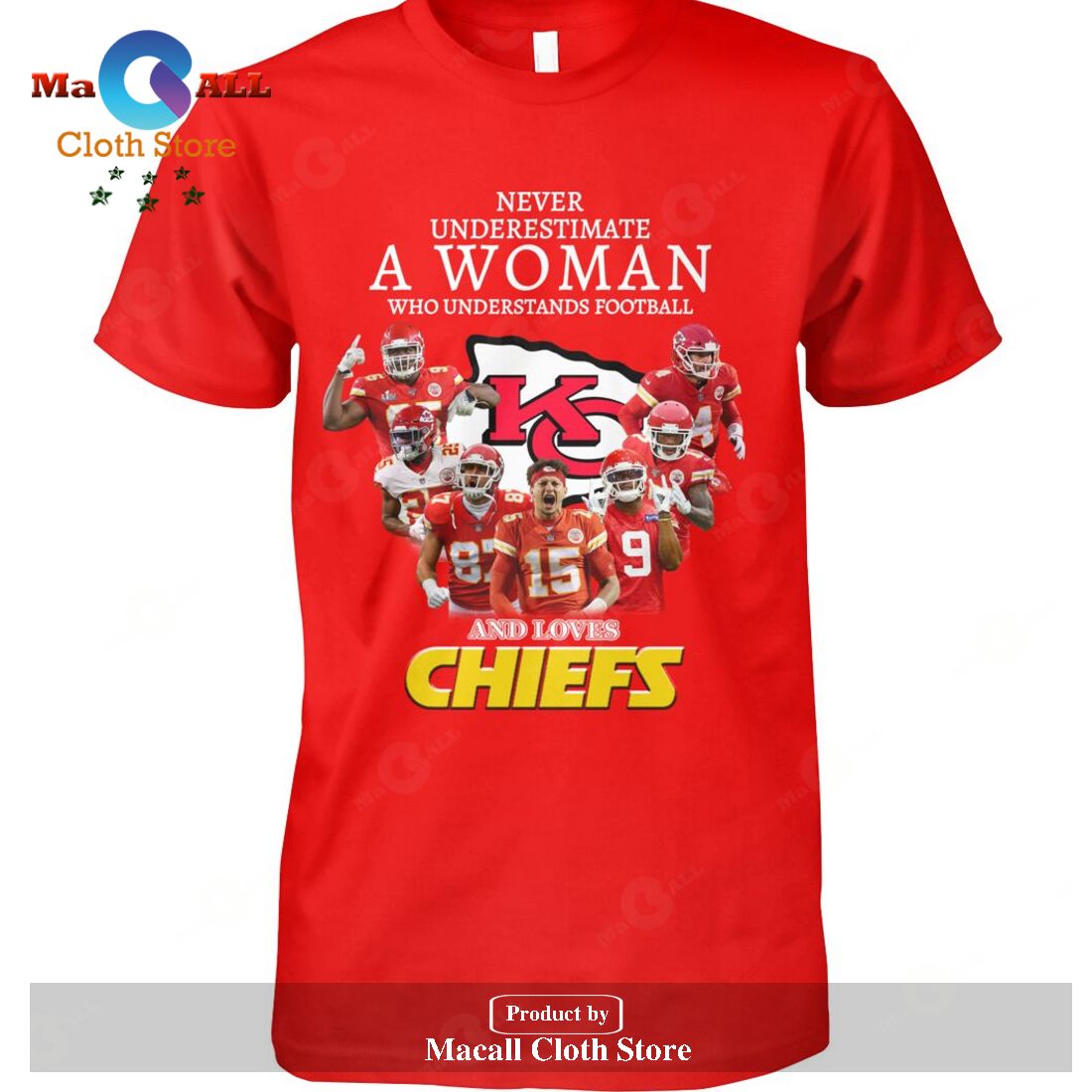 Never Underestimate A Woman Who Understands Football And Loves Chiefs-Unisex T-Shirt Never Underestimate A Woman Who Understands Football And Loves Chiefs-Unisex T-Shirt