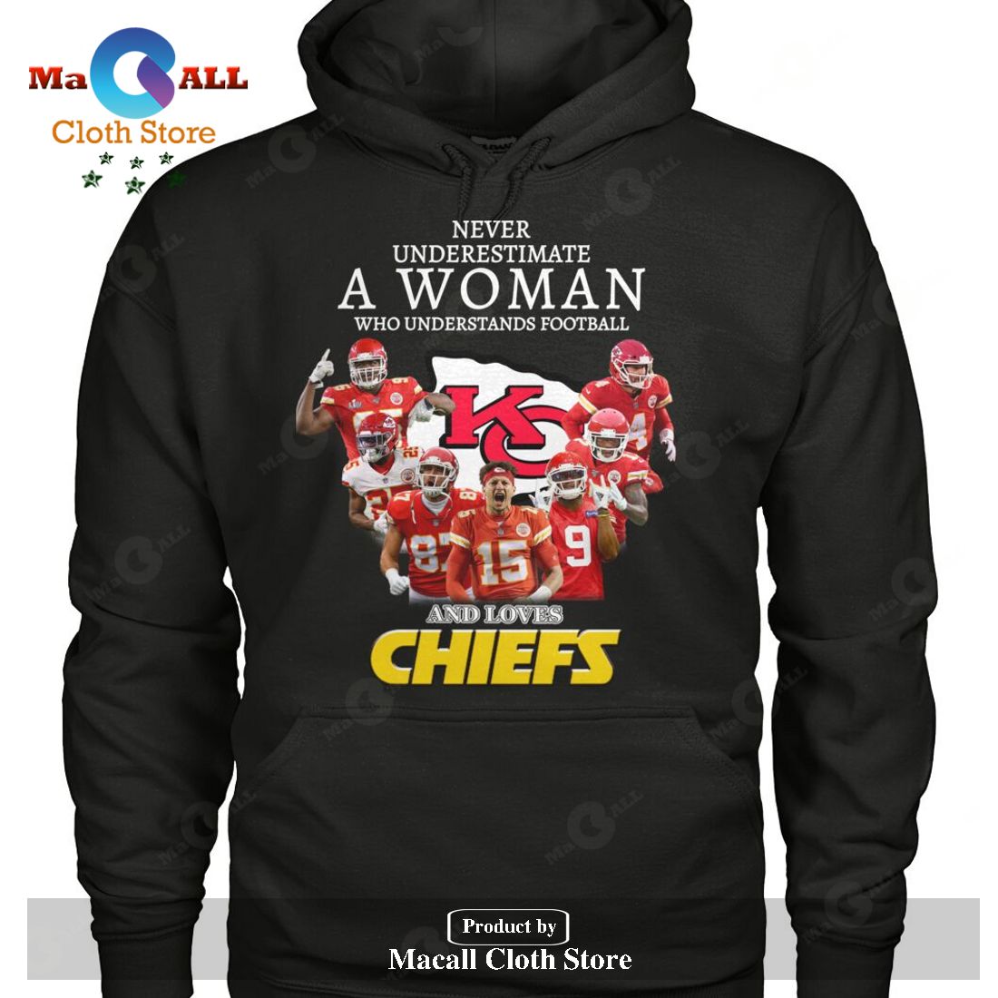 Never Underestimate A Woman Who Understands Football And Loves Chiefs-Unisex T-Shirt Never Underestimate A Woman Who Understands Football And Loves Chiefs-Unisex T-Shirt