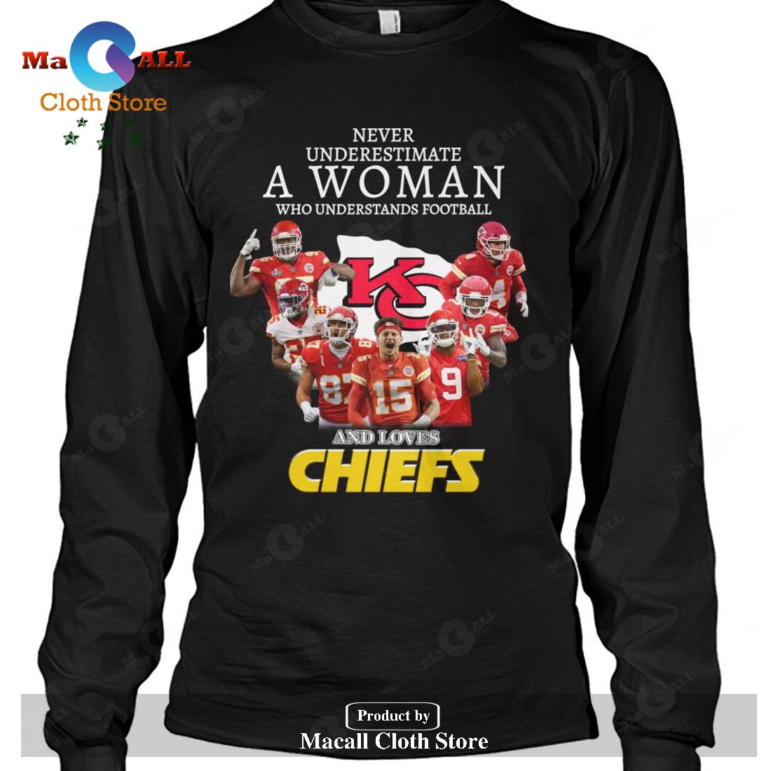 Never Underestimate A Woman Who Understands Football And Loves Chiefs-Unisex T-Shirt Never Underestimate A Woman Who Understands Football And Loves Chiefs-Unisex T-Shirt