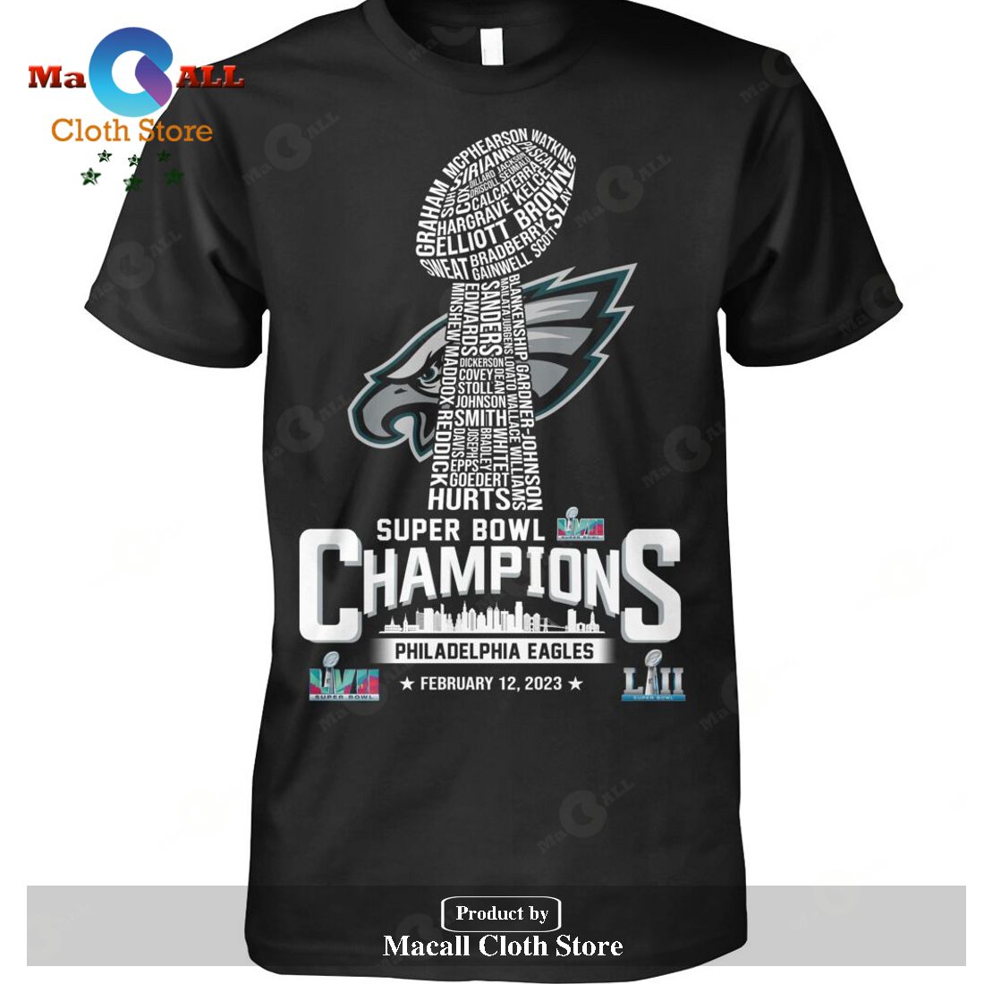 Philadelphia Eagles 2023 Nfc Champions Super Bowl T-shirt - TeeUni