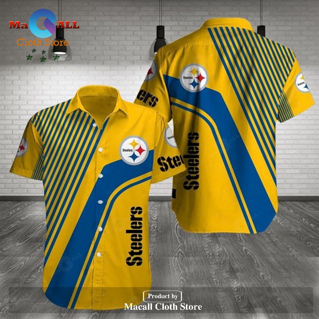 Pittsburgh Steelers Trending Model 2 Hawaiian Shirt and Shorts LIMITED EDITION Pittsburgh Steelers Trending Model 2 Hawaiian Shirt and Shorts LIMITED EDITION