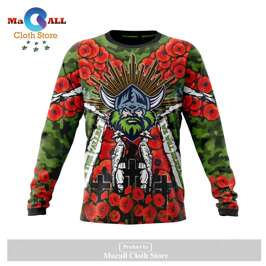 Canberra Raiders - Specialized 2023 Anzac Jersey Concepts Hoodie Sweatshirt 3D LIMITED EDITION Canberra Raiders - Specialized 2023 Anzac Jersey Concepts Hoodie Sweatshirt 3D LIMITED EDITION