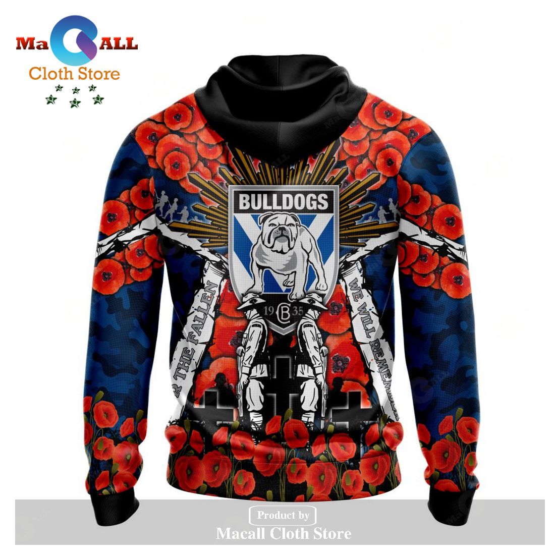 Canterbury-Bankstown Bulldogs - Specialized 2023 Anzac Jersey Concepts Hoodie Sweatshirt 3D LIMITED EDITION Canterbury-Bankstown Bulldogs - Specialized 2023 Anzac Jersey Concepts Hoodie Sweatshirt 3D LIMITED EDITION