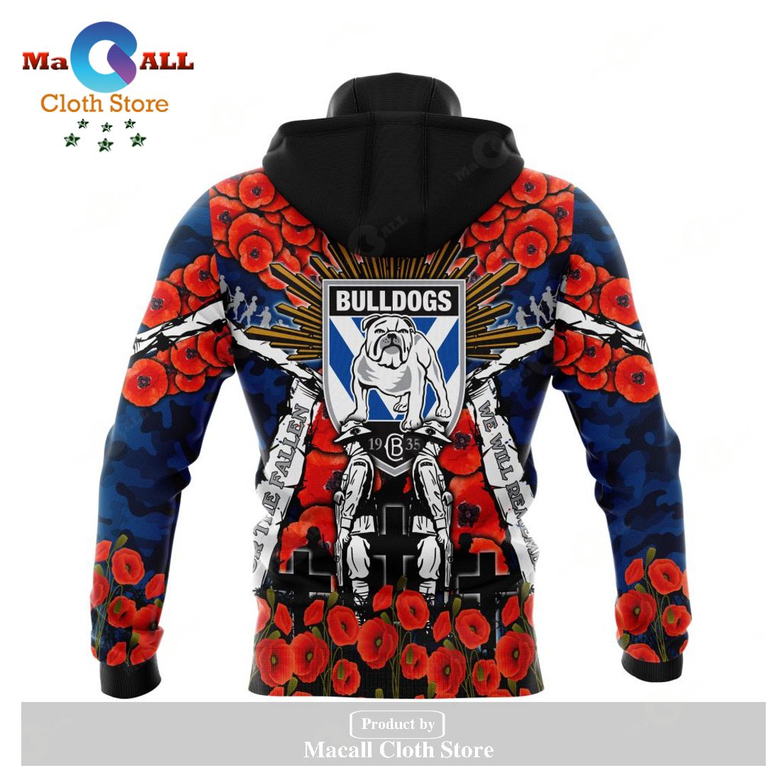 Canterbury-Bankstown Bulldogs - Specialized 2023 Anzac Jersey Concepts Hoodie Sweatshirt 3D LIMITED EDITION Canterbury-Bankstown Bulldogs - Specialized 2023 Anzac Jersey Concepts Hoodie Sweatshirt 3D LIMITED EDITION