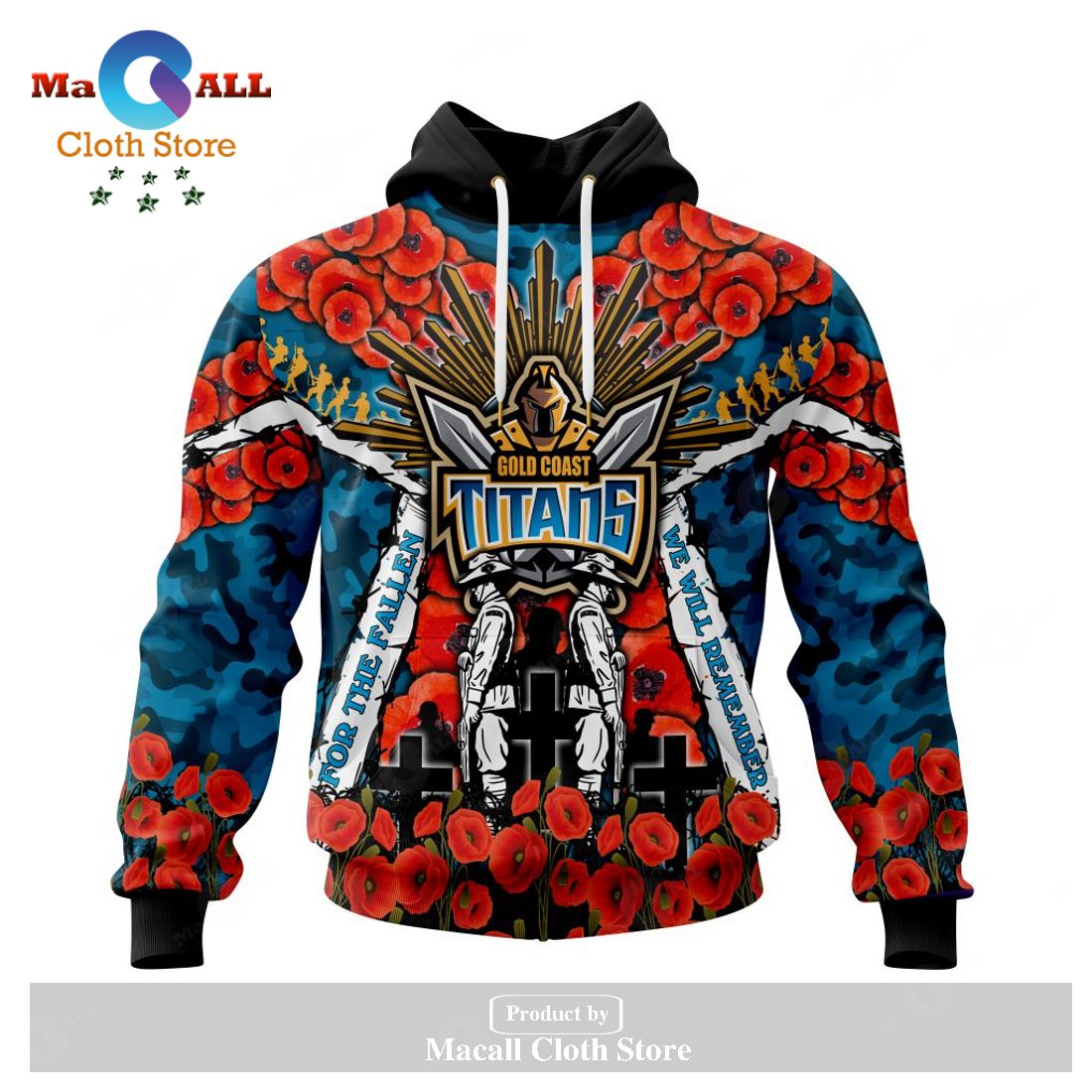 Gold Coast Titans - Specialized 2023 Anzac Jersey Concepts Hoodie Sweatshirt 3D LIMITED EDITION Gold Coast Titans - Specialized 2023 Anzac Jersey Concepts Hoodie Sweatshirt 3D LIMITED EDITION