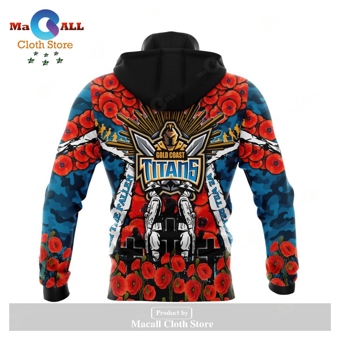 Gold Coast Titans - Specialized 2023 Anzac Jersey Concepts Hoodie Sweatshirt 3D LIMITED EDITION Gold Coast Titans - Specialized 2023 Anzac Jersey Concepts Hoodie Sweatshirt 3D LIMITED EDITION