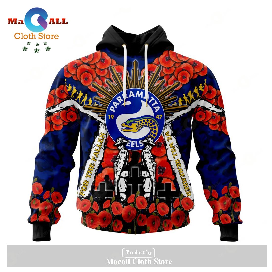 Parramatta Eels - Specialized 2023 Anzac Jersey Concepts Hoodie Sweatshirt 3D LIMITED EDITION Parramatta Eels - Specialized 2023 Anzac Jersey Concepts Hoodie Sweatshirt 3D LIMITED EDITION