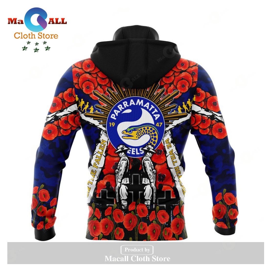 Parramatta Eels - Specialized 2023 Anzac Jersey Concepts Hoodie Sweatshirt 3D LIMITED EDITION Parramatta Eels - Specialized 2023 Anzac Jersey Concepts Hoodie Sweatshirt 3D LIMITED EDITION