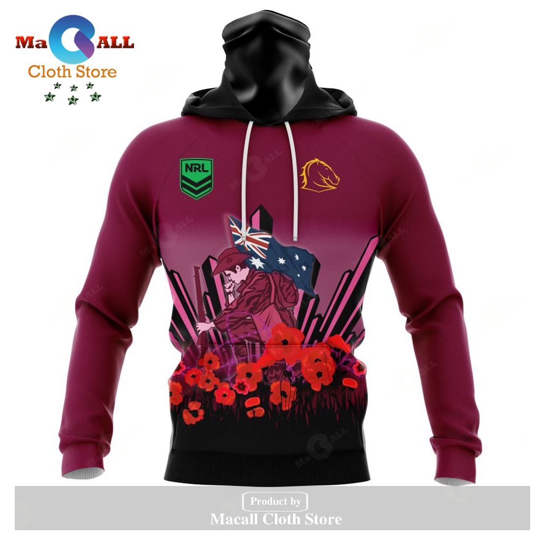 Personalized NRL Brisbane Broncos - Specialized 2023 Anzac Jersey Concepts Hoodie Sweatshirt 3D LIMITED EDITION Personalized NRL Brisbane Broncos - Specialized 2023 Anzac Jersey Concepts Hoodie Sweatshirt 3D LIMITED EDITION
