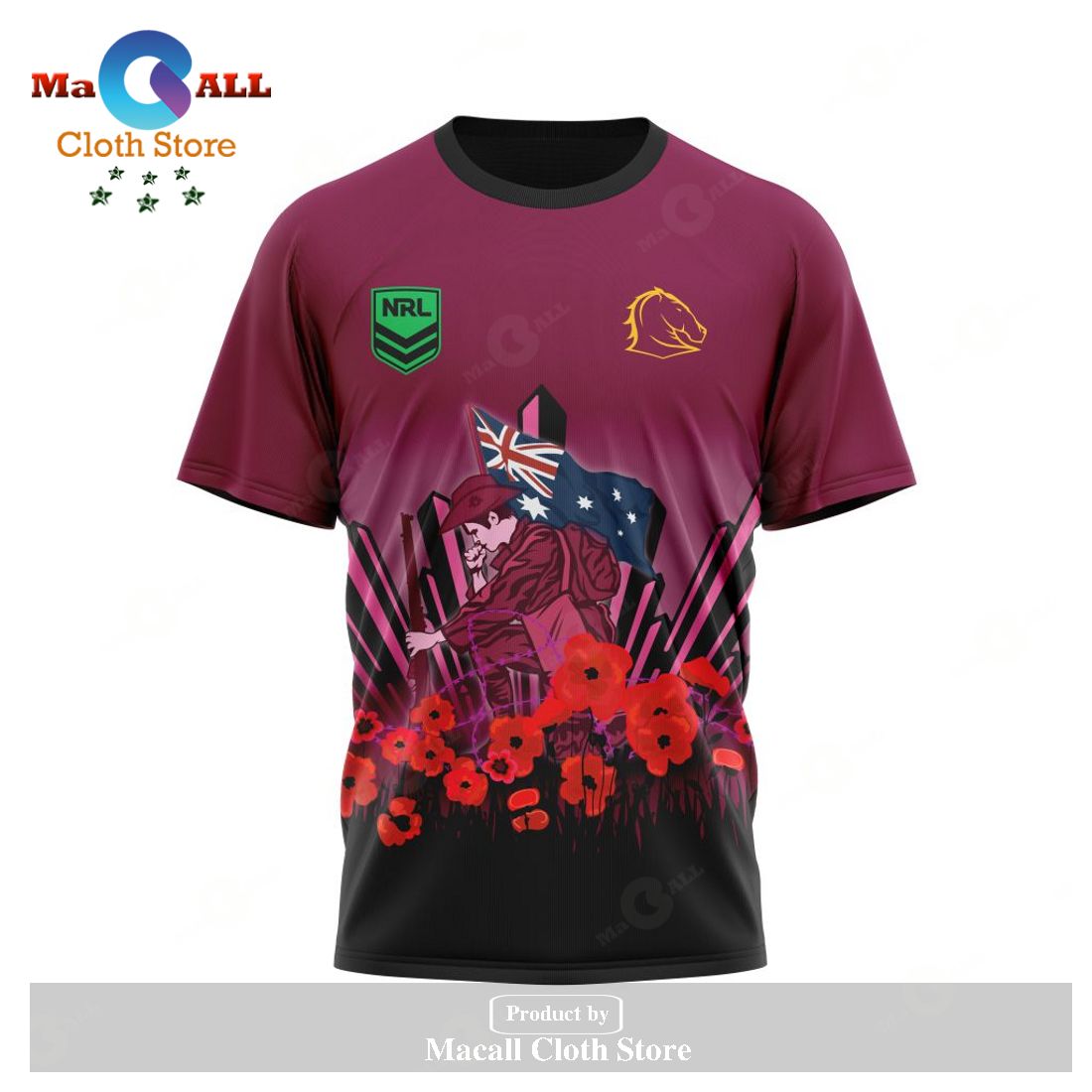 Personalized NRL Brisbane Broncos - Specialized 2023 Anzac Jersey Concepts Hoodie Sweatshirt 3D LIMITED EDITION Personalized NRL Brisbane Broncos - Specialized 2023 Anzac Jersey Concepts Hoodie Sweatshirt 3D LIMITED EDITION