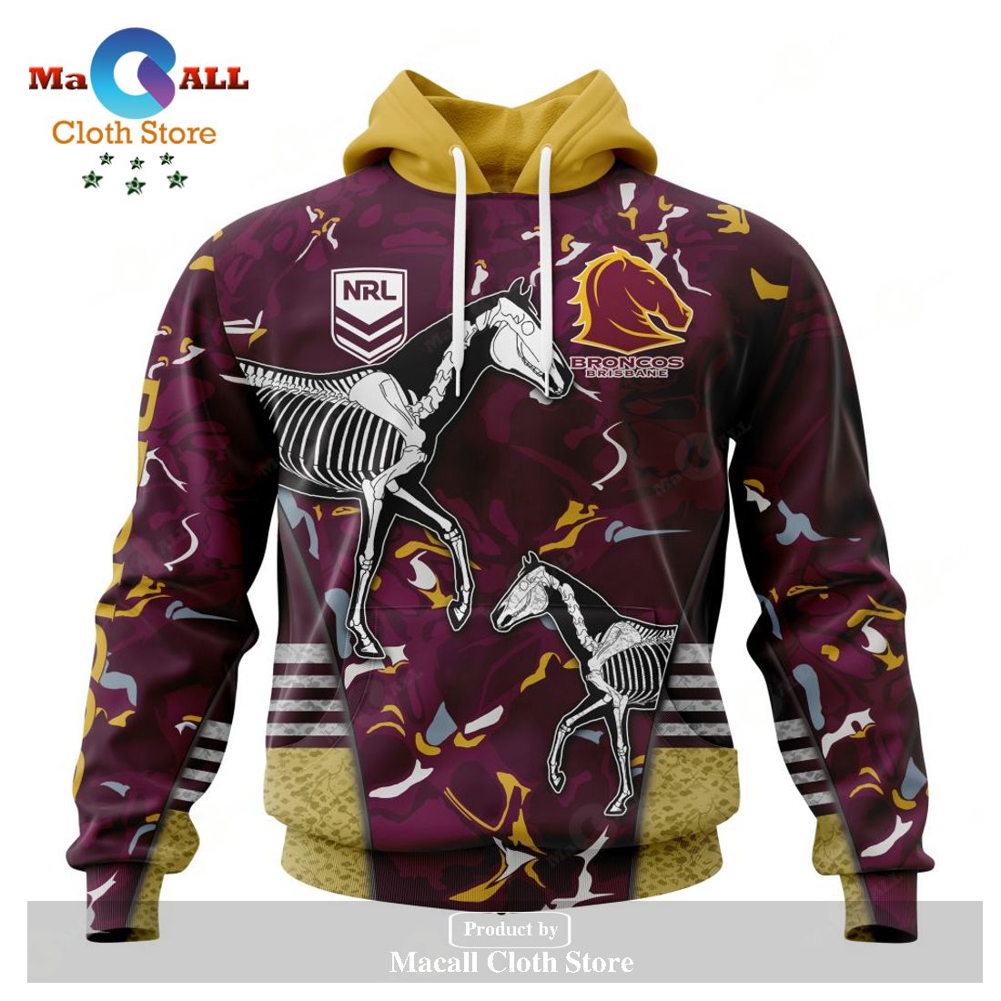 Personalized NRL Brisbane Broncos – Specialized Design Wih Morden Art Syle Hoodie Sweatshirt 3D LIMITED EDITION