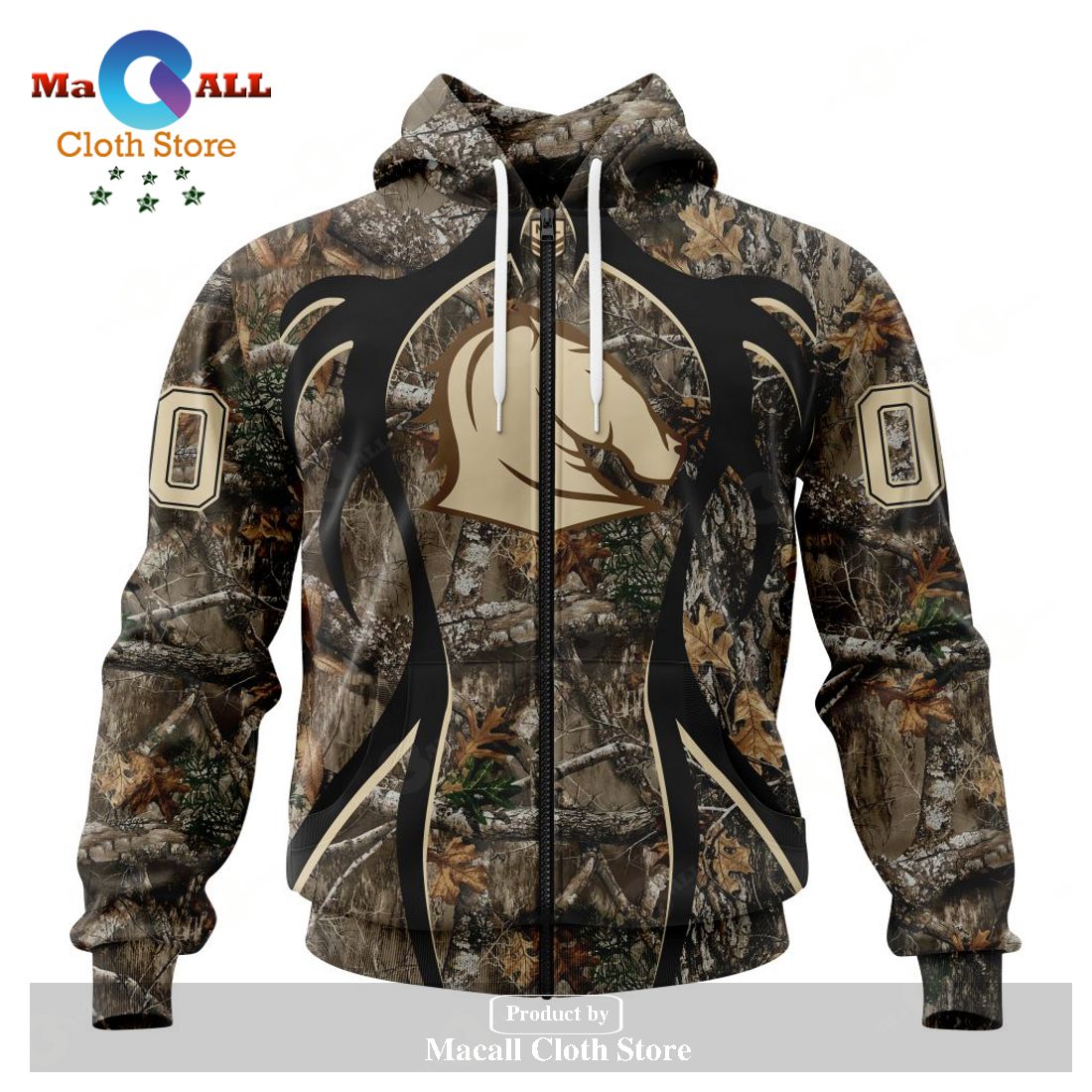 Personalized NRL Brisbane Broncos – Specialized Hunting Camo Hoodie Sweatshirt 3D LIMITED EDITION