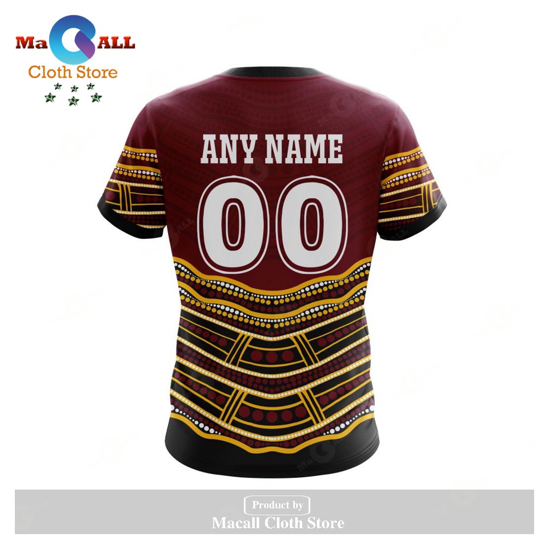Personalized NRL Brisbane Broncos - Specialized Indigenous Concept With Team Mascot Hoodie Sweatshirt 3D LIMITED EDITION Personalized NRL Brisbane Broncos - Specialized Indigenous Concept With Team Mascot Hoodie Sweatshirt 3D LIMITED EDITION