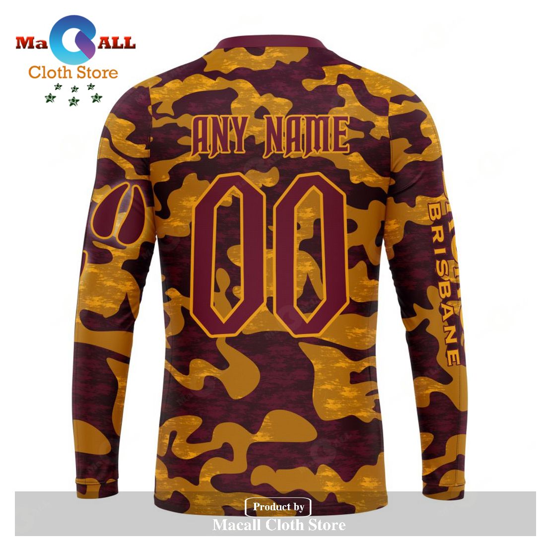 Brisbane Broncos NRL Special Camo Hunting Personalized Hoodie T