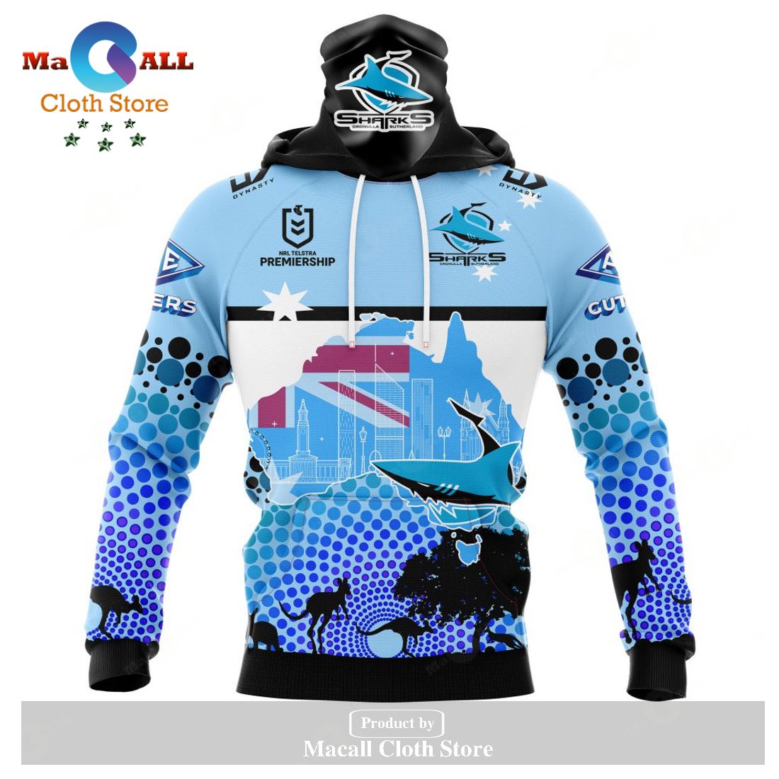 Personalized NRL Cronulla-Sutherland Sharks - Specialized Concepts For Australia's Day Kits Hoodie Sweatshirt 3D LIMITED EDITION