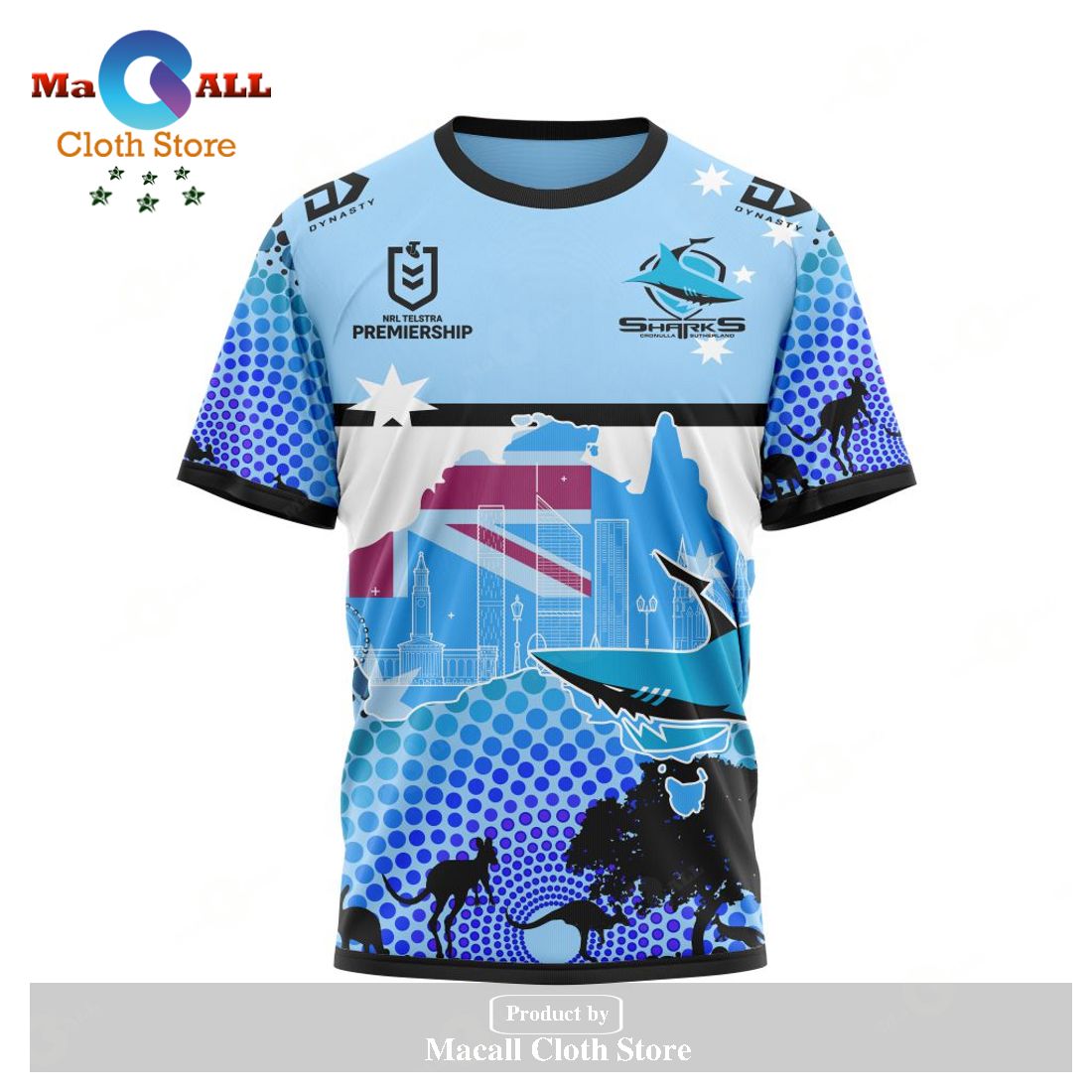 Personalized NRL Cronulla-Sutherland Sharks - Specialized Concepts For Australia's Day Kits Hoodie Sweatshirt 3D LIMITED EDITION