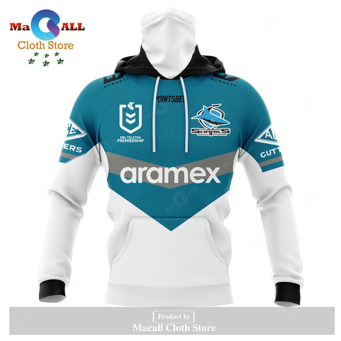 Personalized NRL Cronulla-Sutherland Sharks - Specialized Heritage 2023 Jersey Hoodie Sweatshirt 3D LIMITED EDITION