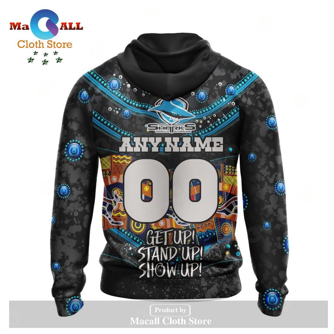 Personalized NRL Cronulla-Sutherland Sharks - Specialized Indigenous Kits For NAIDOC Week Hoodie Sweatshirt 3D LIMITED EDITION Personalized NRL Cronulla-Sutherland Sharks - Specialized Indigenous Kits For NAIDOC Week Hoodie Sweatshirt 3D LIMITED EDITION