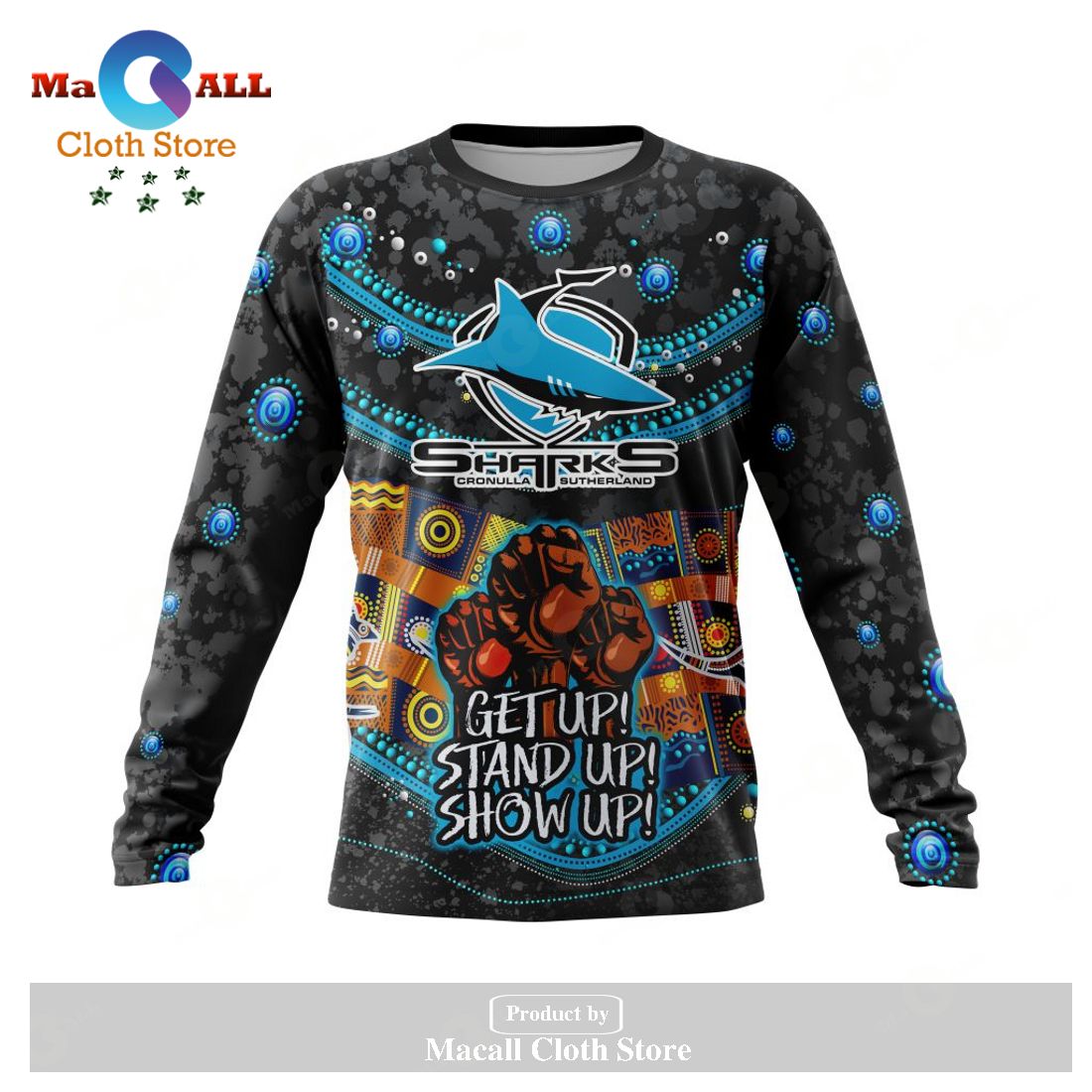 Personalized NRL Cronulla-Sutherland Sharks - Specialized Indigenous Kits For NAIDOC Week Hoodie Sweatshirt 3D LIMITED EDITION Personalized NRL Cronulla-Sutherland Sharks - Specialized Indigenous Kits For NAIDOC Week Hoodie Sweatshirt 3D LIMITED EDITION