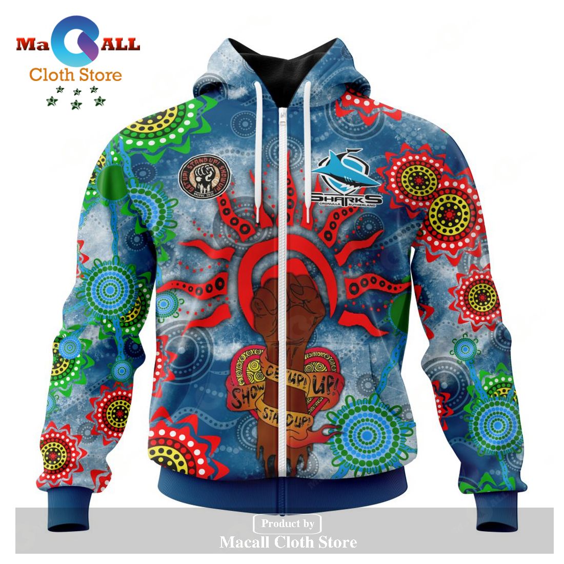 Personalized NRL Cronulla-Sutherland Sharks - Specialized NAIDOC Event Design Hoodie Sweatshirt 3D LIMITED EDITION Personalized NRL Cronulla-Sutherland Sharks - Specialized NAIDOC Event Design Hoodie Sweatshirt 3D LIMITED EDITION