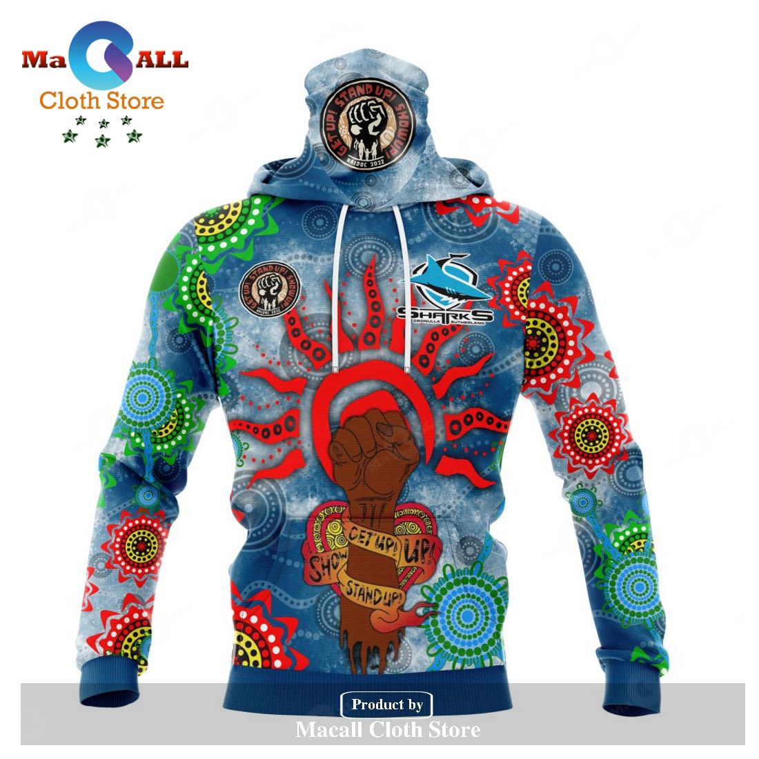 Personalized NRL Cronulla-Sutherland Sharks - Specialized NAIDOC Event Design Hoodie Sweatshirt 3D LIMITED EDITION Personalized NRL Cronulla-Sutherland Sharks - Specialized NAIDOC Event Design Hoodie Sweatshirt 3D LIMITED EDITION