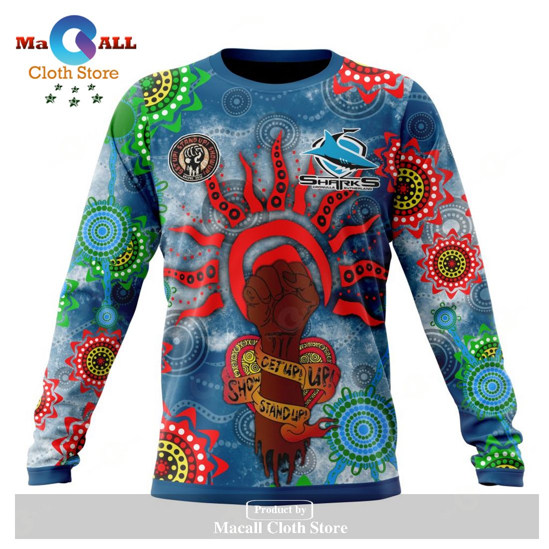 Personalized NRL Cronulla-Sutherland Sharks - Specialized NAIDOC Event Design Hoodie Sweatshirt 3D LIMITED EDITION Personalized NRL Cronulla-Sutherland Sharks - Specialized NAIDOC Event Design Hoodie Sweatshirt 3D LIMITED EDITION