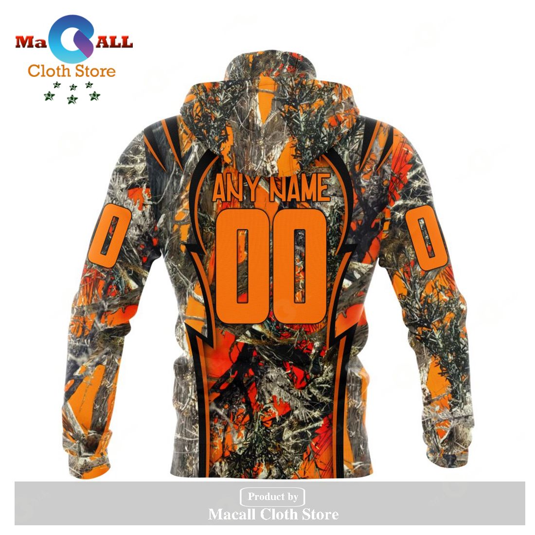 Personalized NRL Cronulla-Sutherland Sharks - Specialized Orange Hunting Camo Hoodie Sweatshirt 3D LIMITED EDITION Personalized NRL Cronulla-Sutherland Sharks - Specialized Orange Hunting Camo Hoodie Sweatshirt 3D LIMITED EDITION
