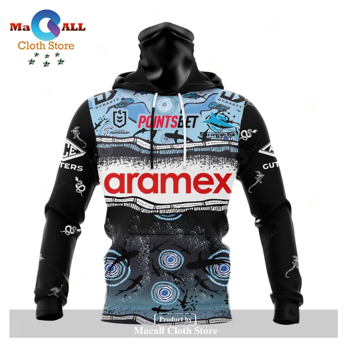 Personalized NRL Cronulla-Sutherland Sharks Indigenous Kits 2023 Hoodie Sweatshirt 3D LIMITED EDITION Personalized NRL Cronulla-Sutherland Sharks Indigenous Kits 2023 Hoodie Sweatshirt 3D LIMITED EDITION