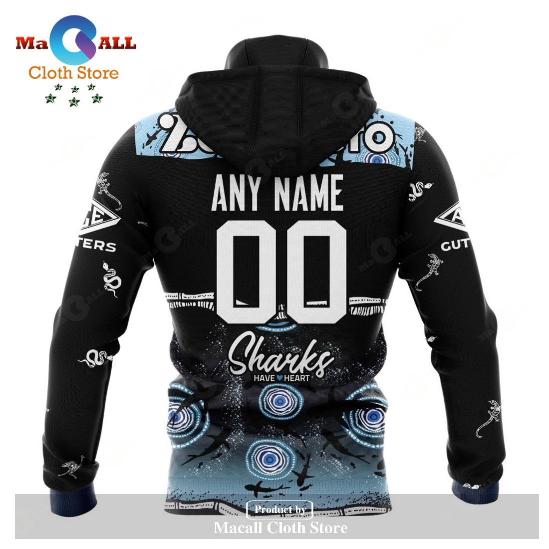 Personalized NRL Cronulla-Sutherland Sharks Indigenous Kits 2023 Hoodie Sweatshirt 3D LIMITED EDITION Personalized NRL Cronulla-Sutherland Sharks Indigenous Kits 2023 Hoodie Sweatshirt 3D LIMITED EDITION