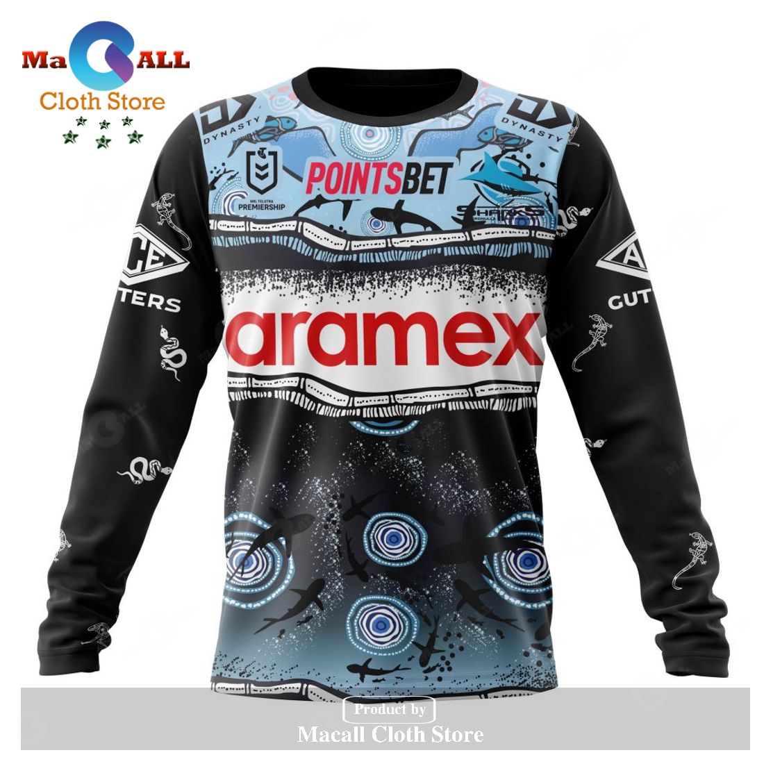 Personalized NRL Cronulla-Sutherland Sharks Indigenous Kits 2023 Hoodie Sweatshirt 3D LIMITED EDITION Personalized NRL Cronulla-Sutherland Sharks Indigenous Kits 2023 Hoodie Sweatshirt 3D LIMITED EDITION