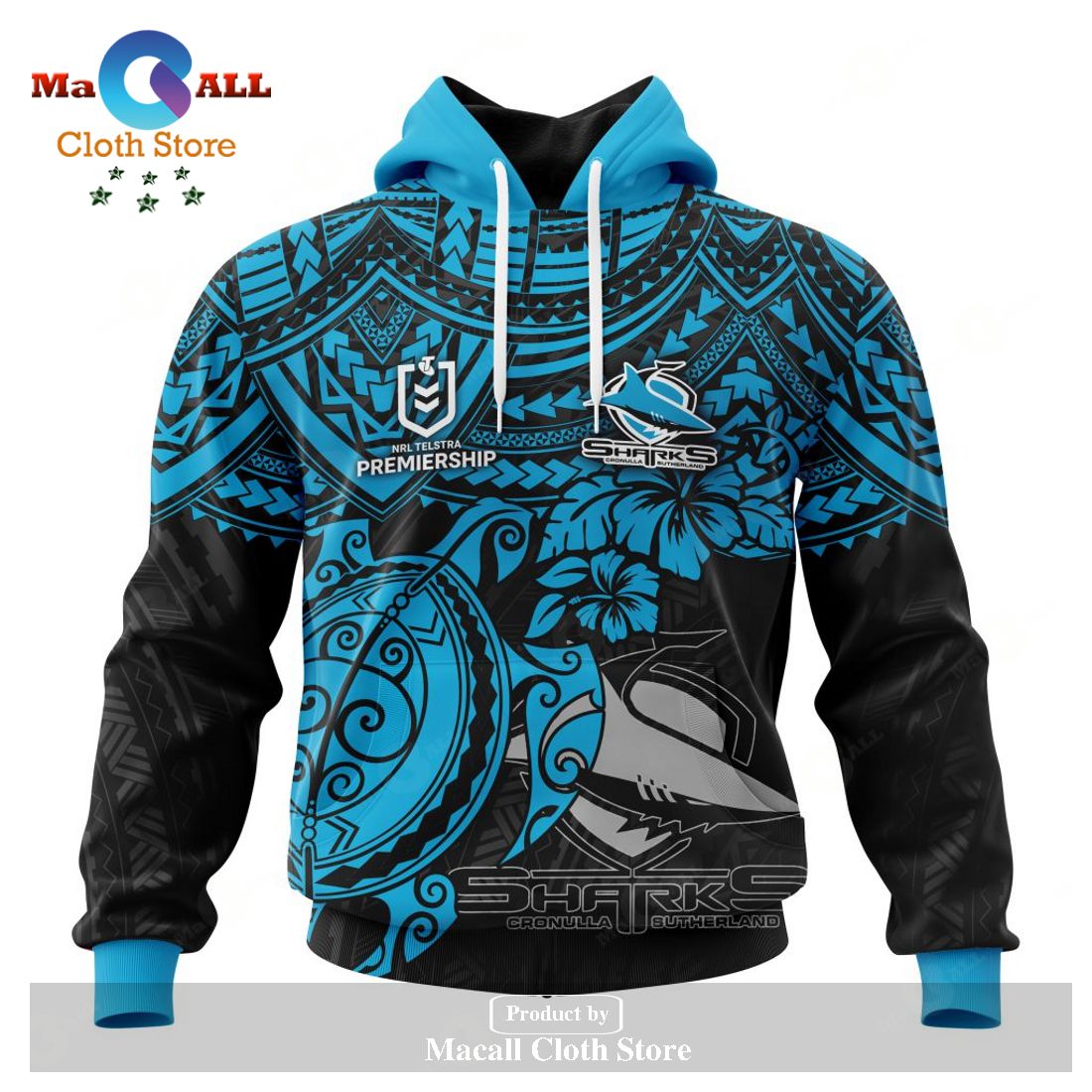 Personalized NRL Cronulla-Sutherland Sharks Polynesian Concept Kits Hoodie Sweatshirt 3D LIMITED EDITION Personalized NRL Cronulla-Sutherland Sharks Polynesian Concept Kits Hoodie Sweatshirt 3D LIMITED EDITION
