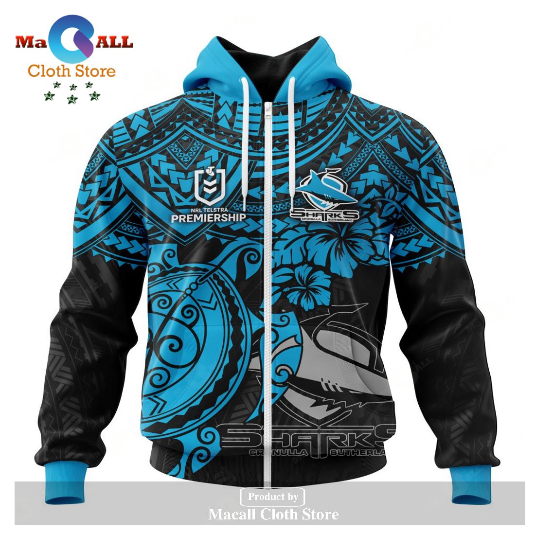 Personalized NRL Cronulla-Sutherland Sharks Polynesian Concept Kits Hoodie Sweatshirt 3D LIMITED EDITION Personalized NRL Cronulla-Sutherland Sharks Polynesian Concept Kits Hoodie Sweatshirt 3D LIMITED EDITION
