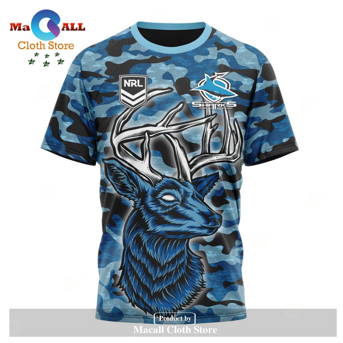Personalized NRL Cronulla-Sutherland Sharks Special Camo Deer Hunting Hoodie Sweatshirt 3D LIMITED EDITION Personalized NRL Cronulla-Sutherland Sharks Special Camo Deer Hunting Hoodie Sweatshirt 3D LIMITED EDITION