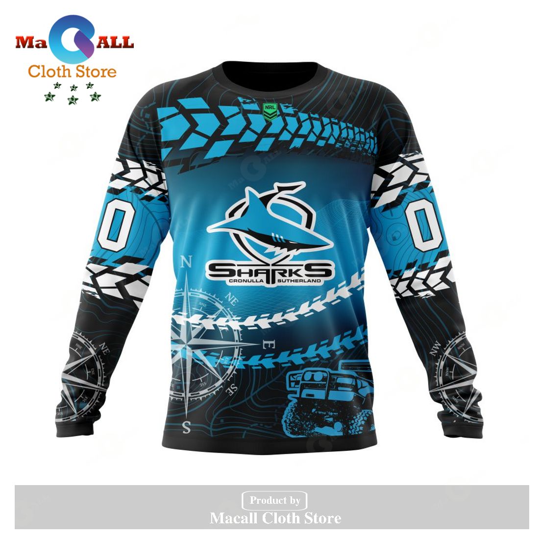 Personalized NRL Cronulla-Sutherland Sharks Special Off-Road Concept Hoodie Sweatshirt 3D LIMITED EDITION Personalized NRL Cronulla-Sutherland Sharks Special Off-Road Concept Hoodie Sweatshirt 3D LIMITED EDITION